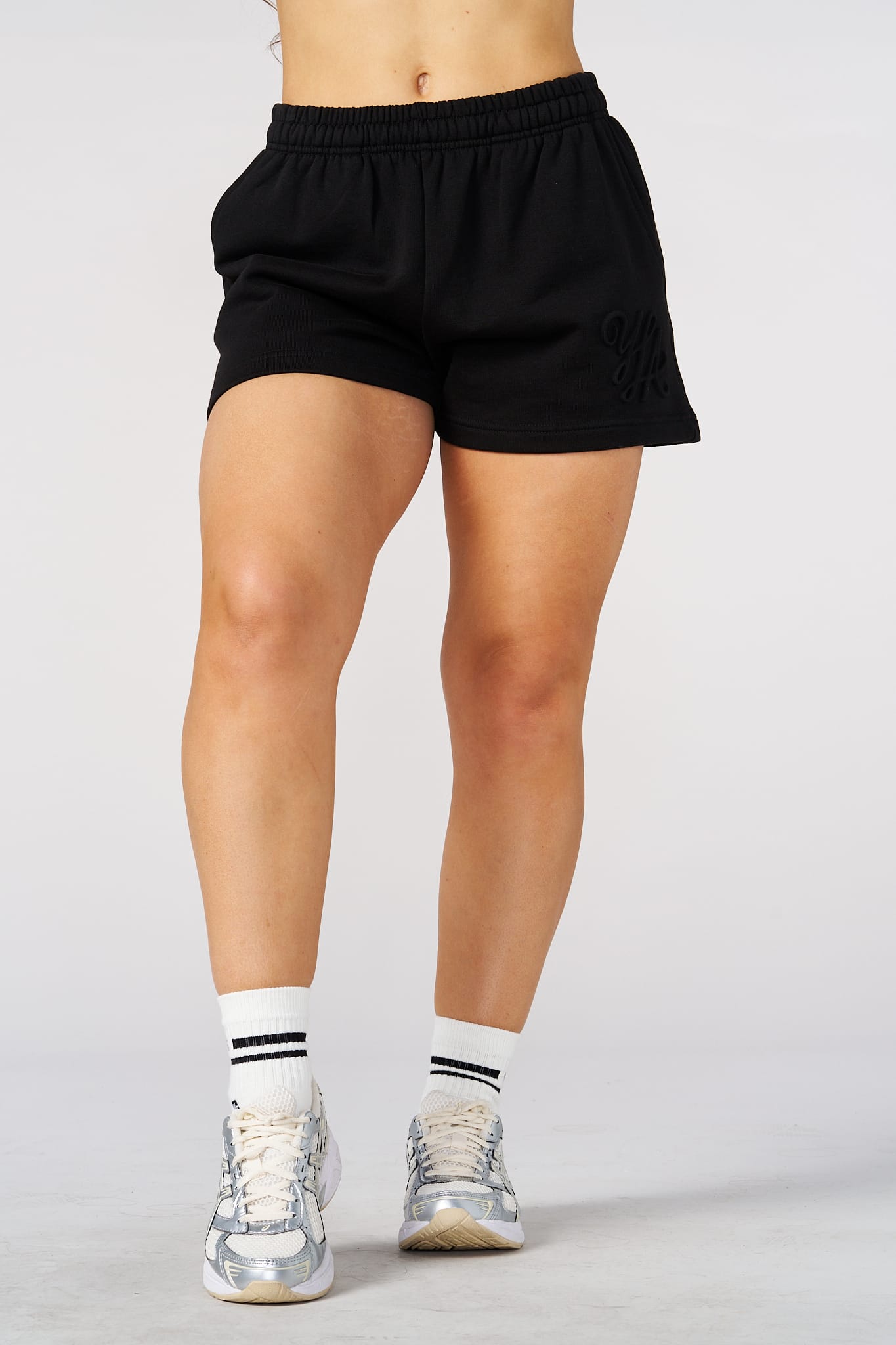 W1082 - Emblem Embossed Shorts