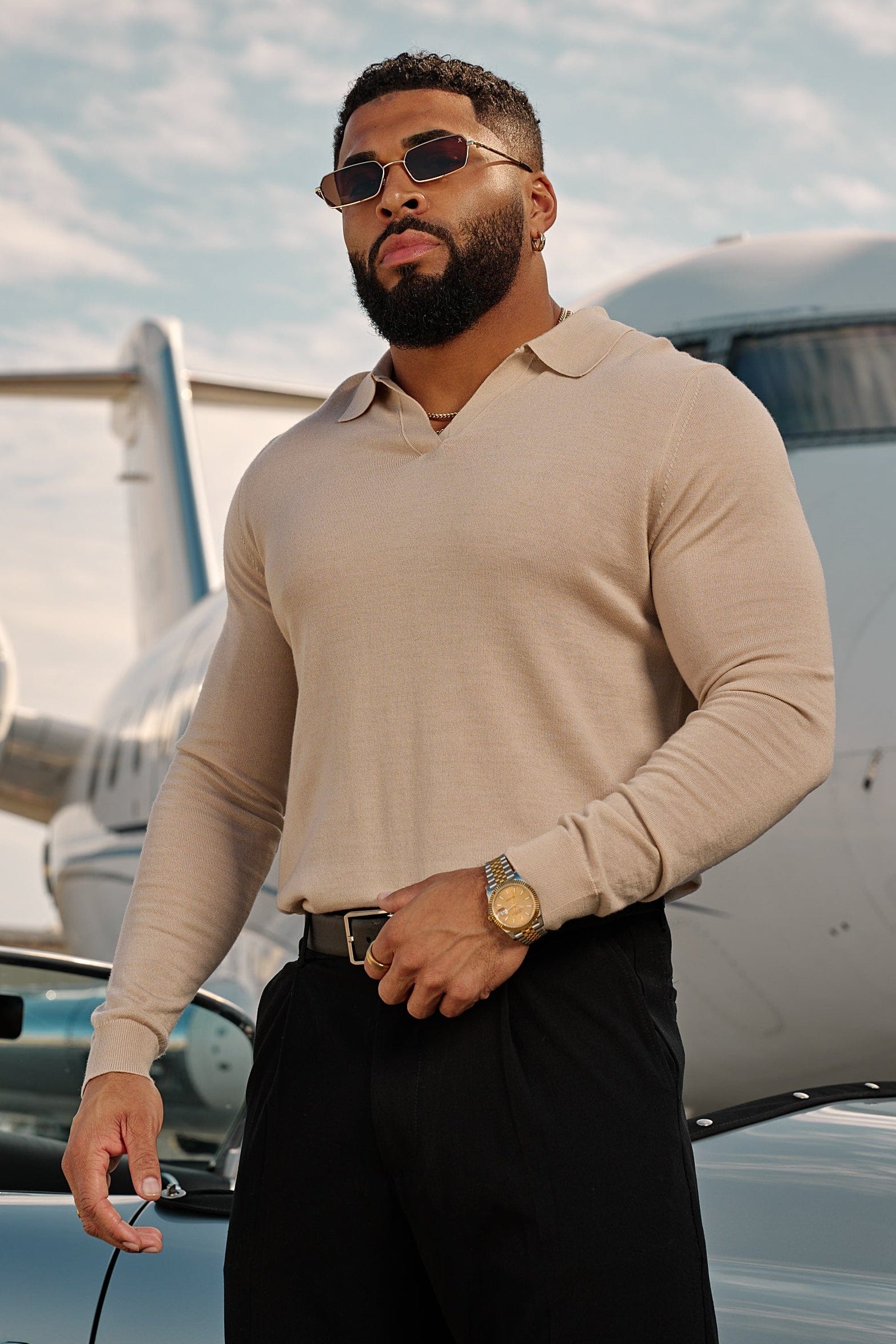 8018 - Monaco Wool Longsleeve Polo